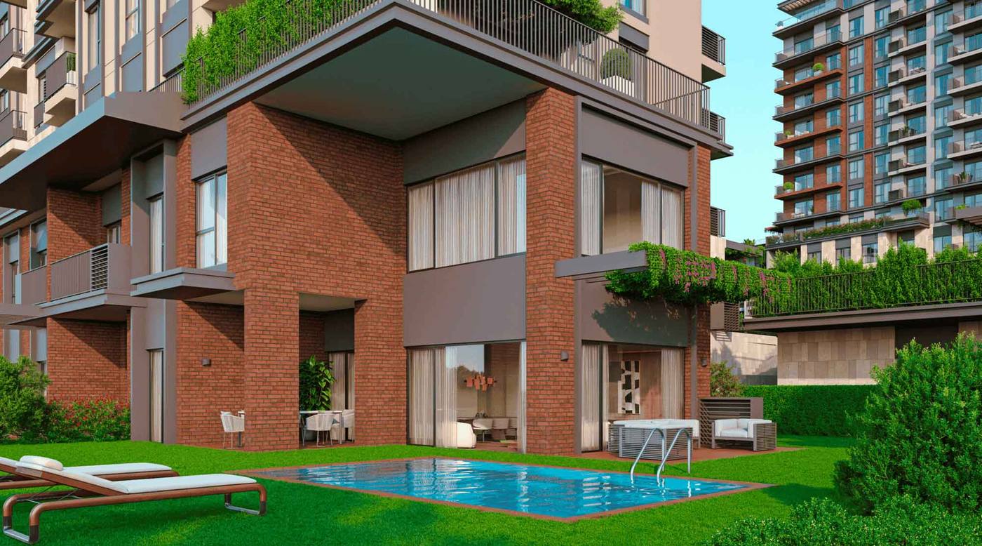 داپ ینی لِوِنت سارییر — نمای هوایی پروژه لوکس