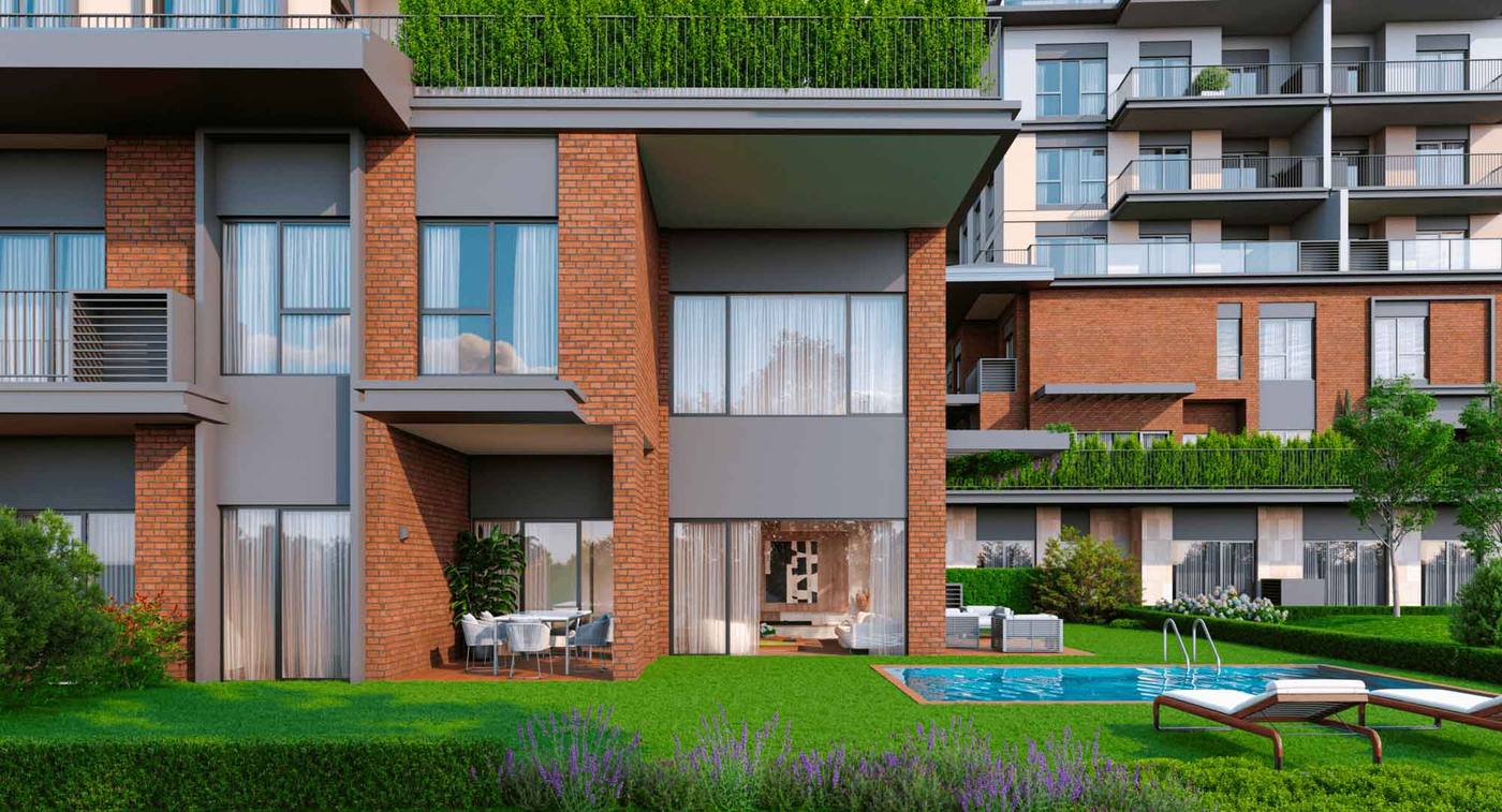داپ ینی لِوِنت — معماری افقی و چشم‌انداز سبز