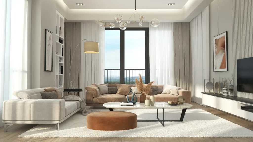 فضای داخلی واحد Genyap Loft کاغیتهانه