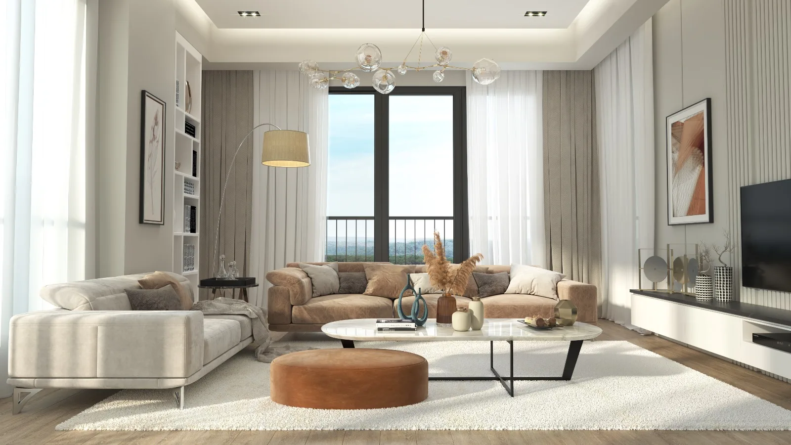 فضای داخلی واحد Genyap Loft کاغیتهانه